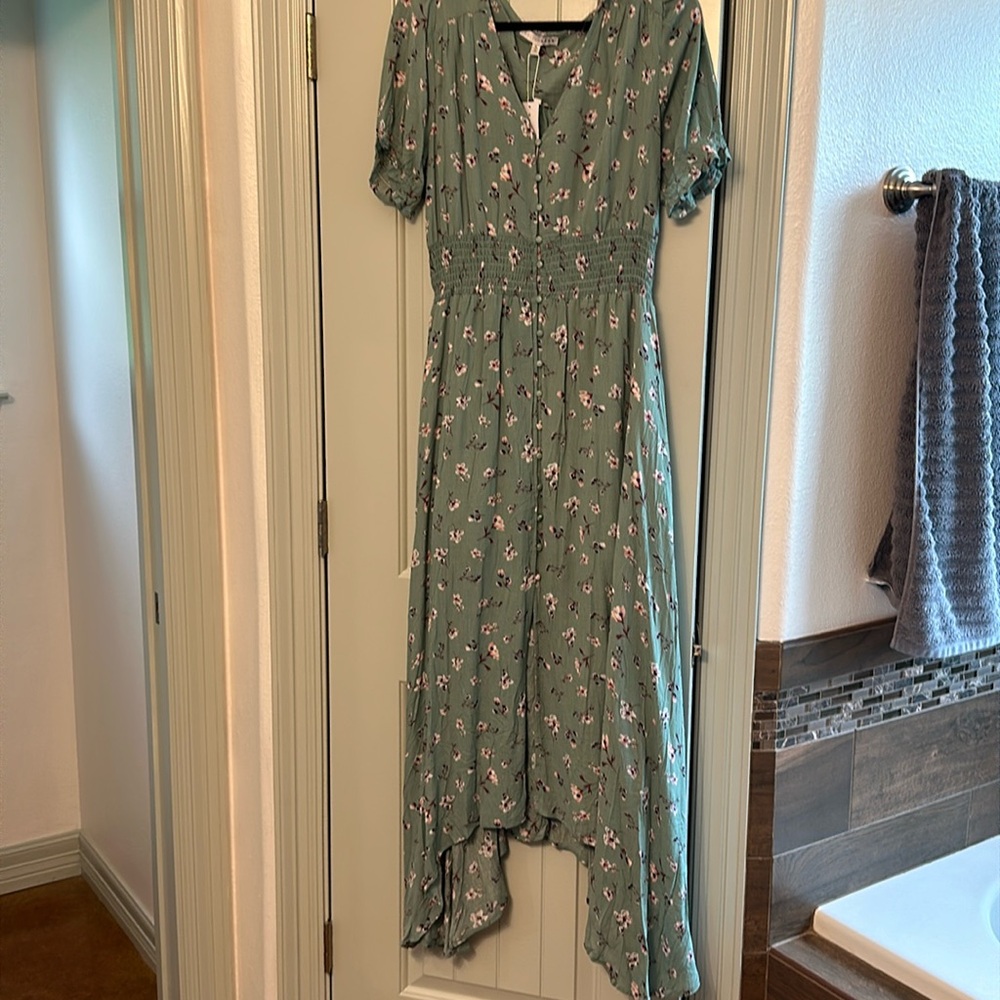 Baltic born green floral dress